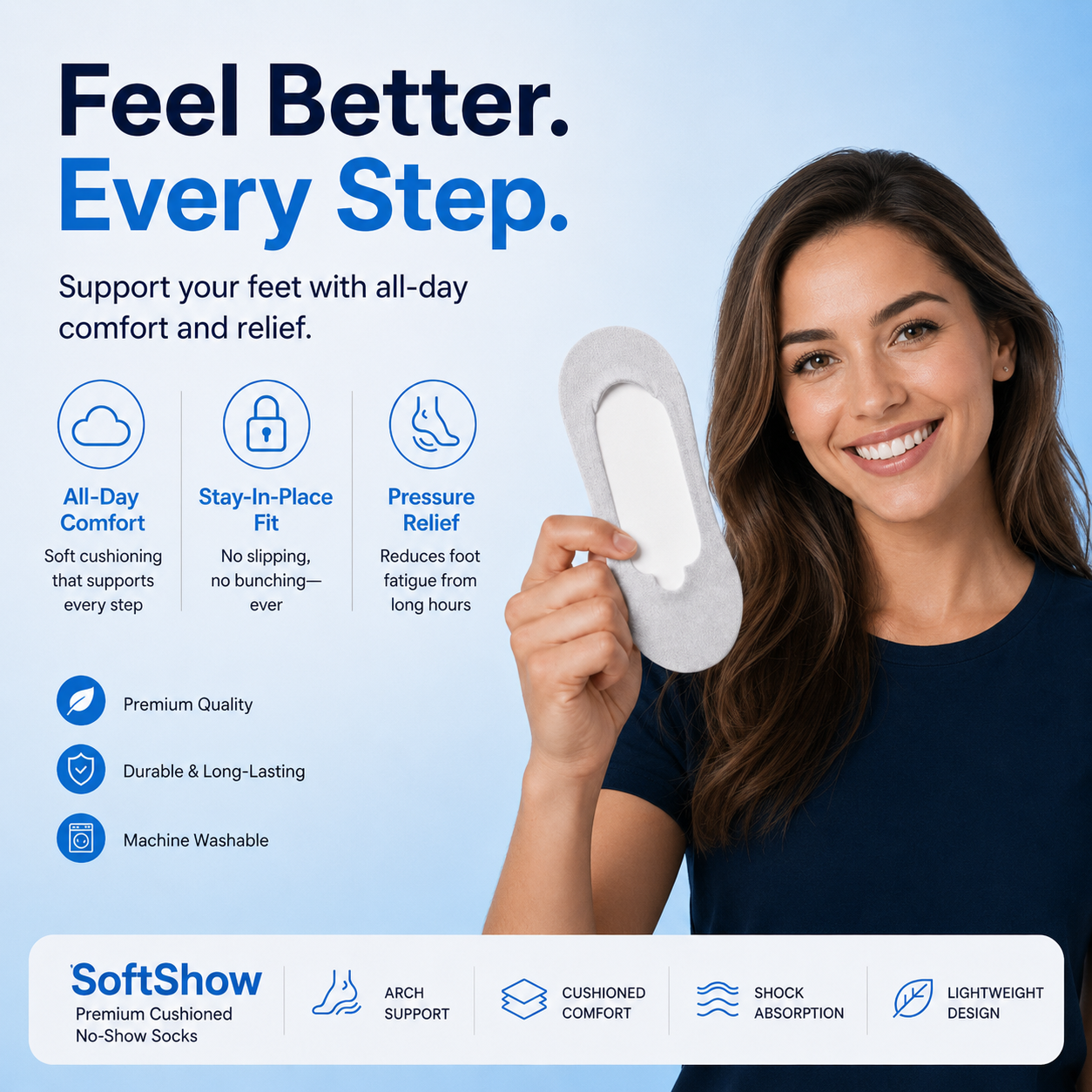 SoftShow™ Insole Socks